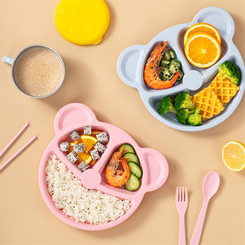 Baby Food Menu - 3 pz/set Paglia di Grano Set