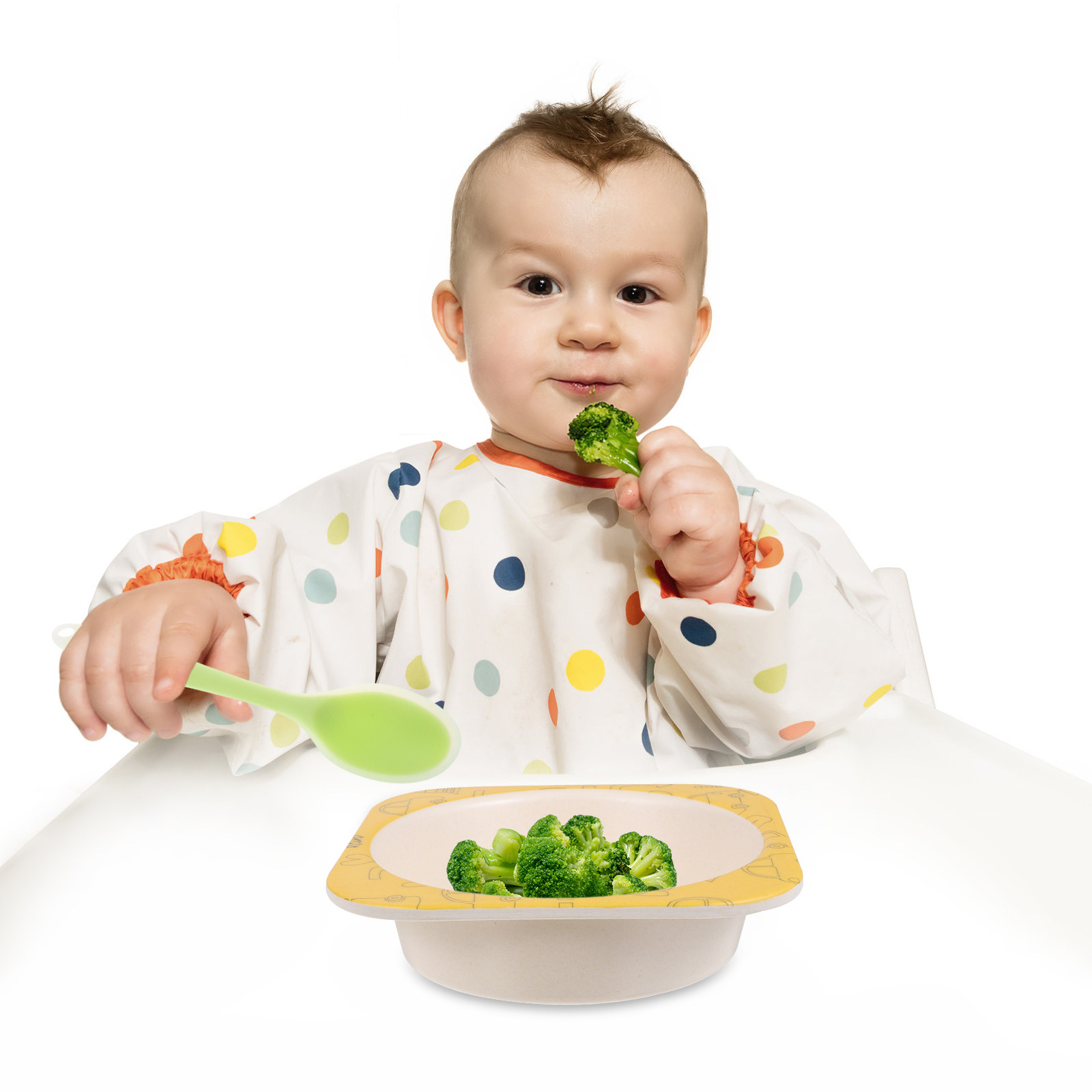 Baby Rice Food - Piccolo Cucchiaio Trasparente in Silicone Morbido