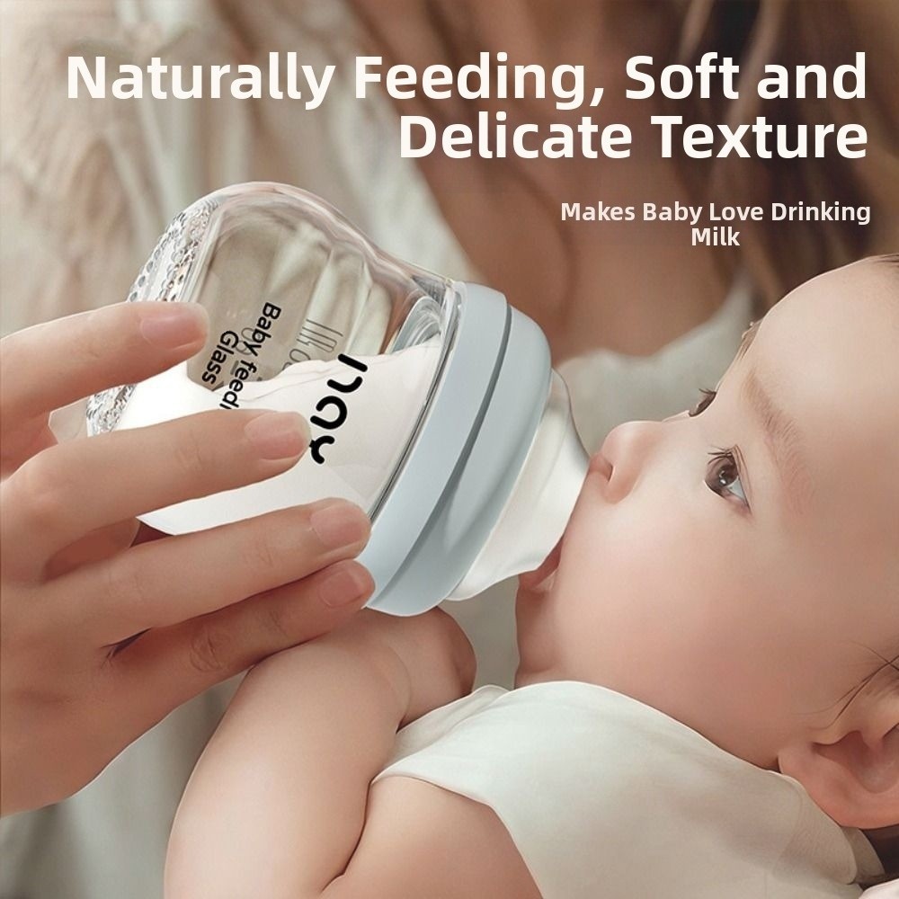 Baby Food Jar - Biberon in vetro Anti-flatulenza Anti soffocamento