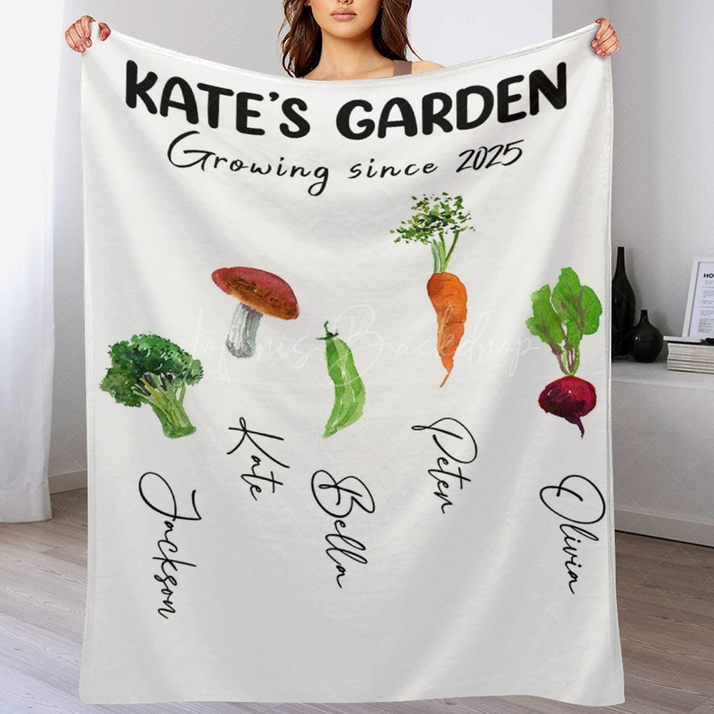 Baby Food Healthy - Simpatica coperta con nome personalizzato a