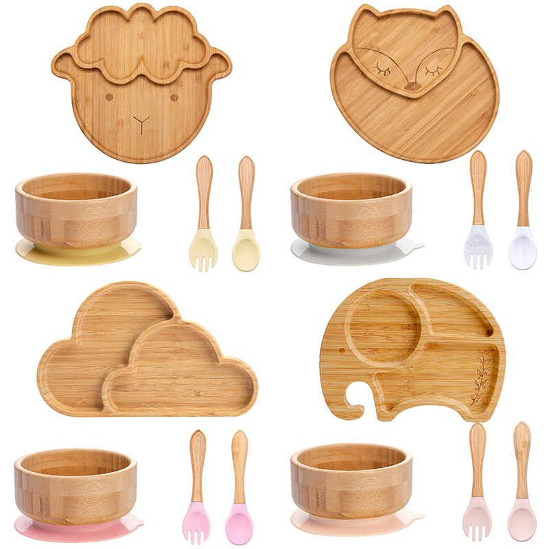Baby Food Menu - 4 pezzi stoviglie per bambini piatto