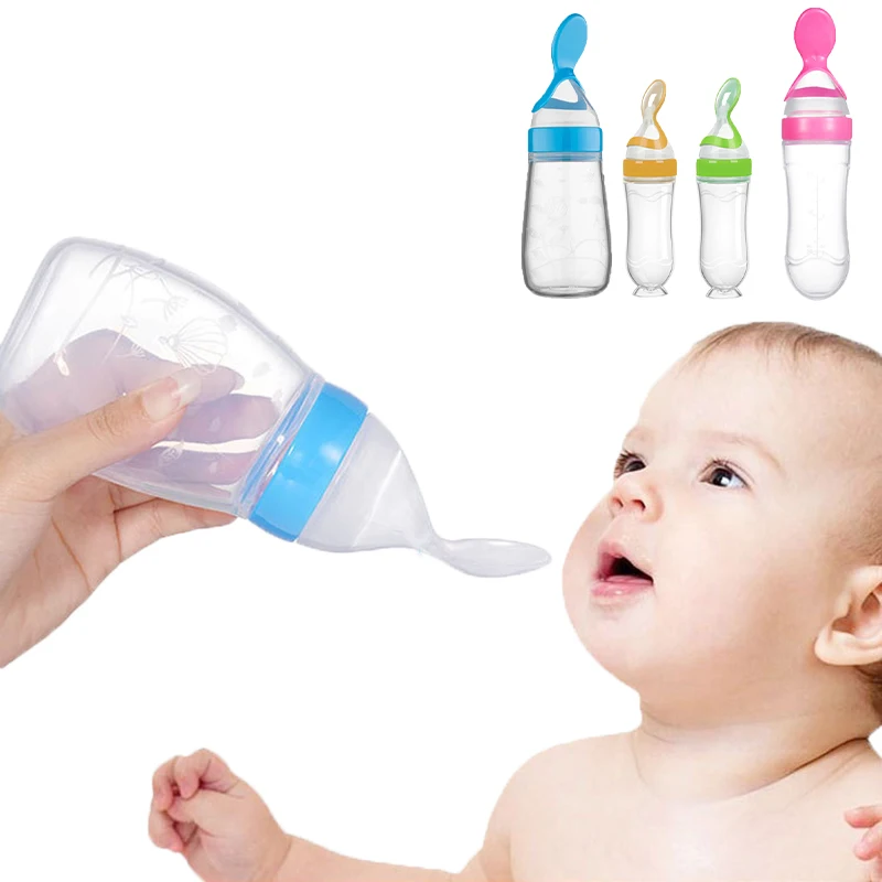 Baby Food Jar - Biberon sicuro per bambini Cucchiaio Bottiglia