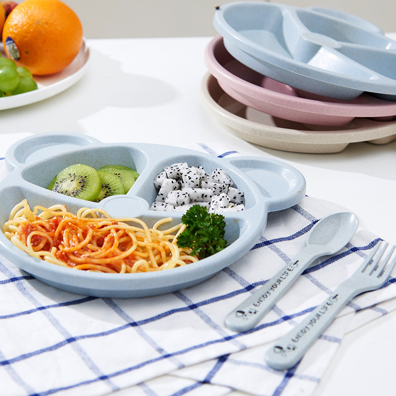3 pz/set Paglia di Grano Set D - Baby Food Menu recensione e prezzo