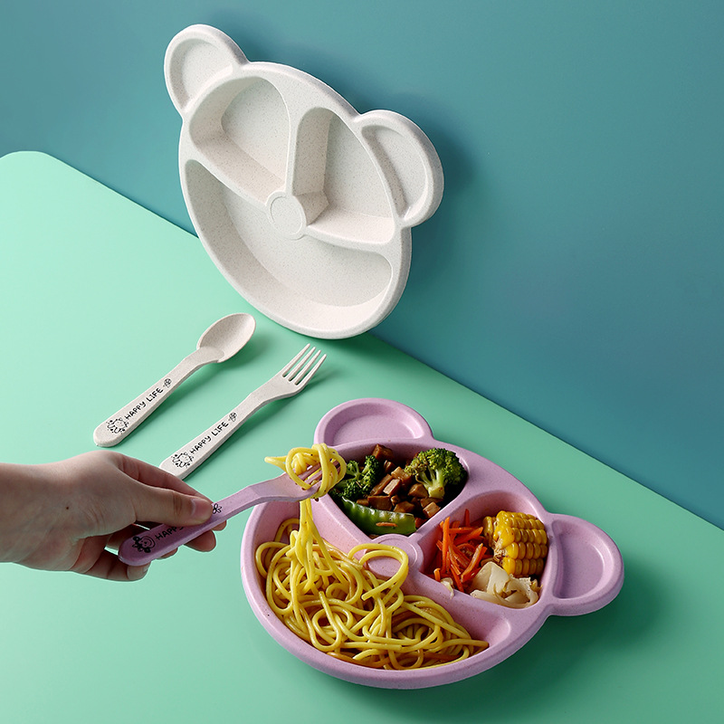 3 pz/set Paglia di Grano Set D - Baby Food Menu recensione e prezzo