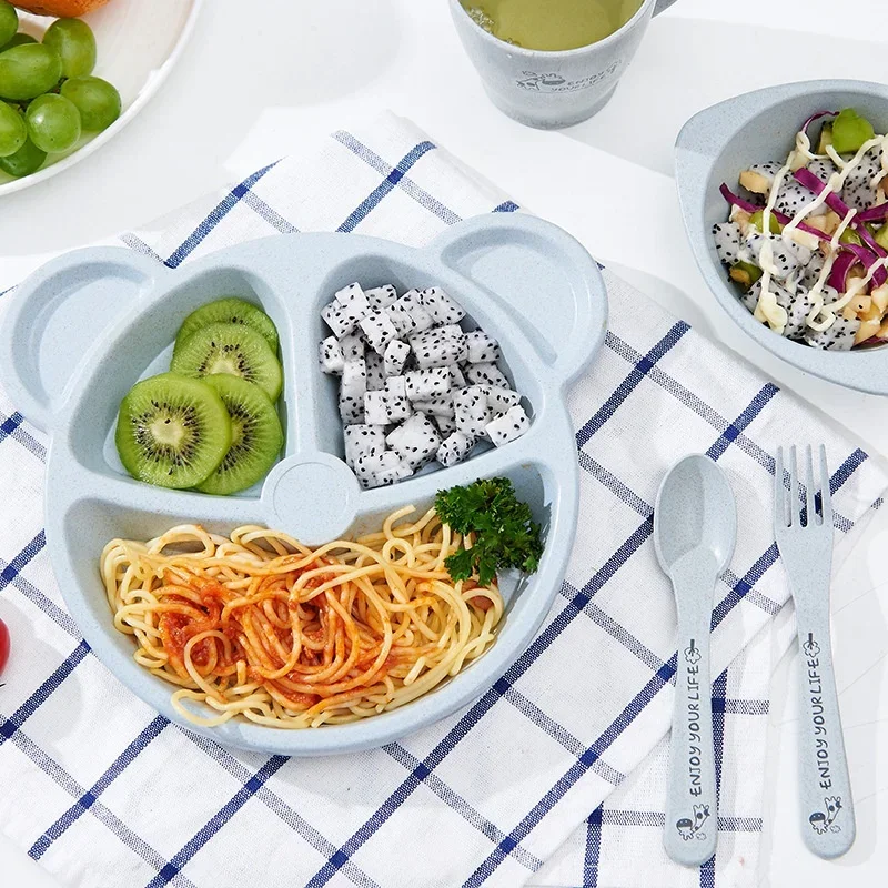 3 Pz/set Paglia di Grano Piatt - Baby Food Menu recensione e prezzo