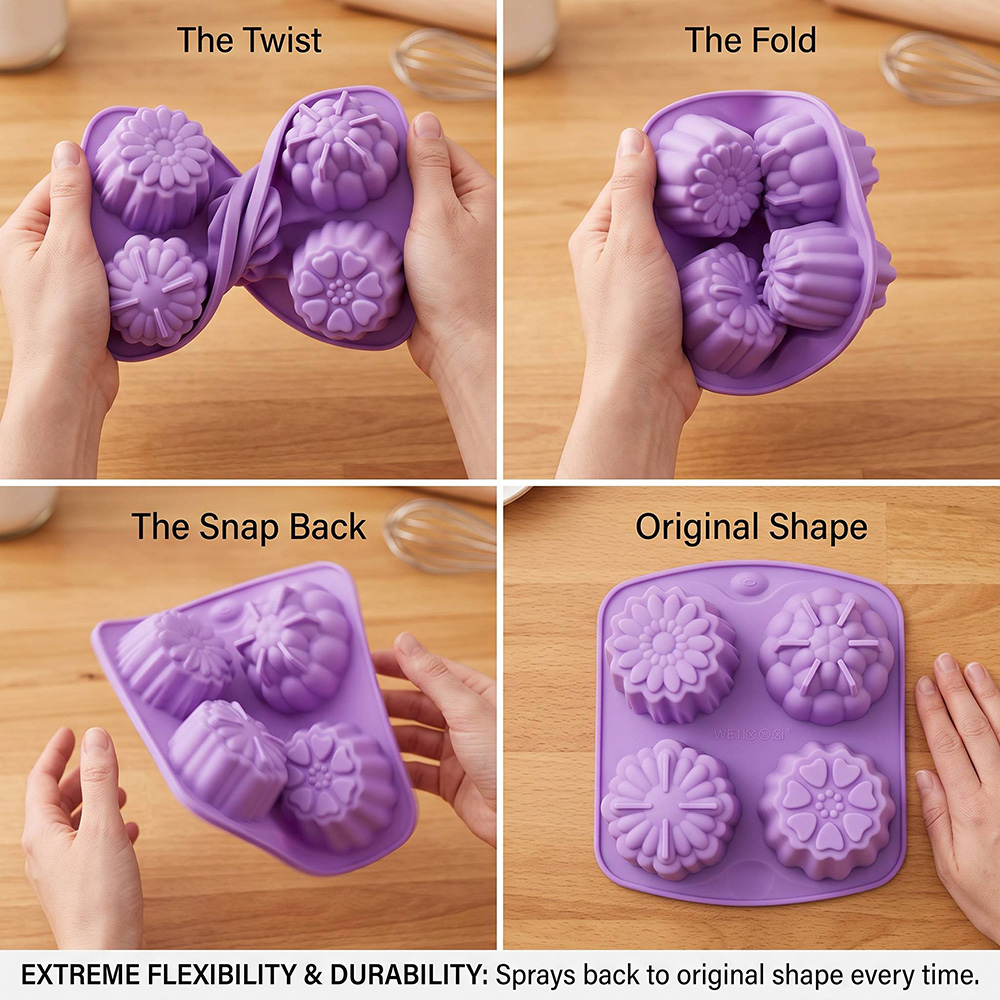 Stampo in silicone a 4 fori a  - Baby Food Healthy recensione e prezzo